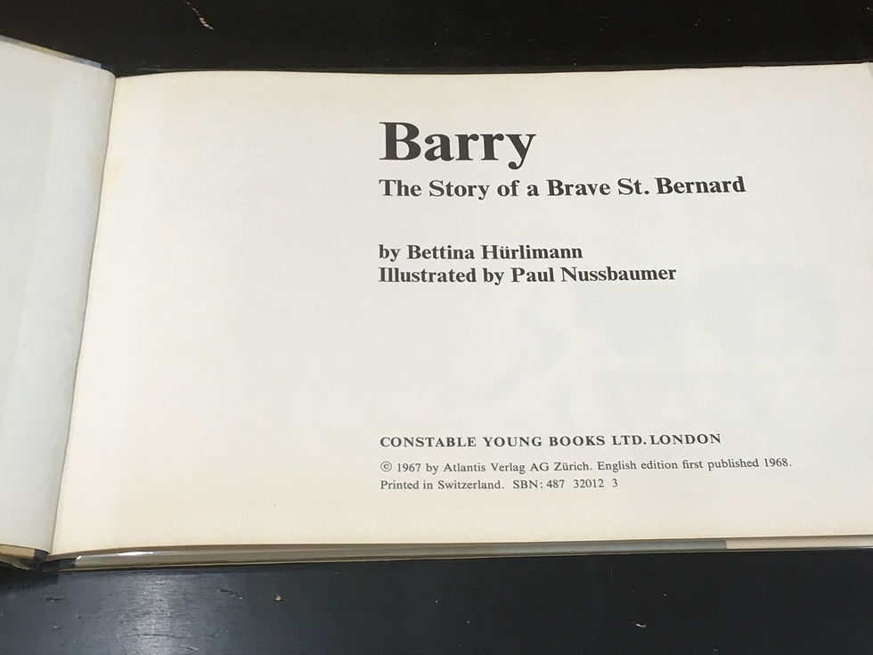 サムネイル： Barry,Paul Nussbaumer ,Bettina Hürlimann,古書,古本,千葉,佐倉,京成佐倉,アベイユ