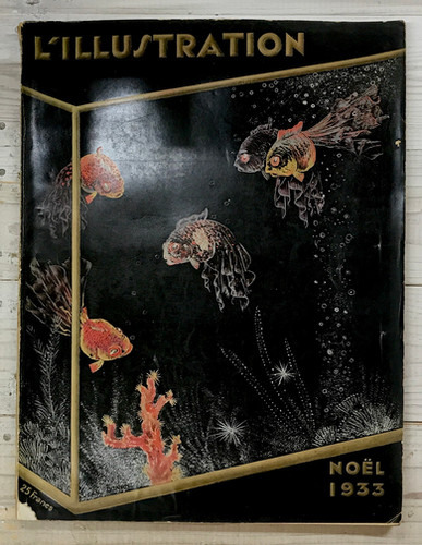 L'illustration - Noel 1933 2 . DECEMBER (雑誌イラスト ・1933年