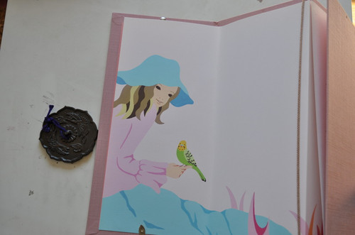 松尾たいこ　BYO-BU E 屏風絵　アート作品　春＆冬セット　18705202 BYO-BU-E <SPRING> 松尾たいこ AAC | abeille-books