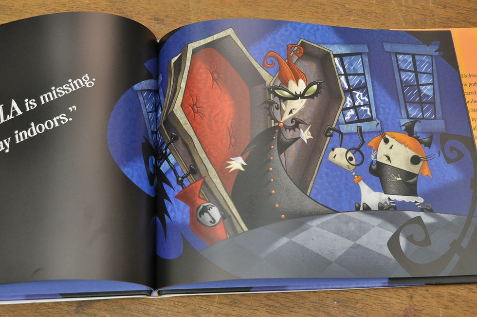 サムネイル： Skelly & Femur,Jimmy Pickering,スケルトンガール,スケリー,洋書絵本,ハロウィン,絵本,童話,古書,古本,千葉,佐倉,アベイユブックス