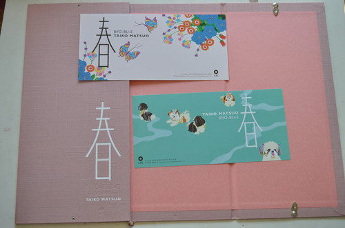 松尾たいこ　BYO-BU E 屏風絵　アート作品　春＆冬セット　18705202 BYO-BU-E <SPRING> 松尾たいこ AAC | abeille-books