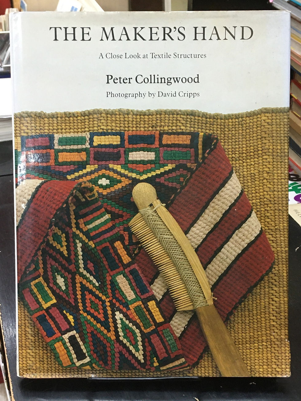 THE MAKER'S HAND,A close look at textile structures,peter collingwood,david cripps,1857251342,97818572,古書,古本,千葉,佐倉,京成佐倉,アベイユ