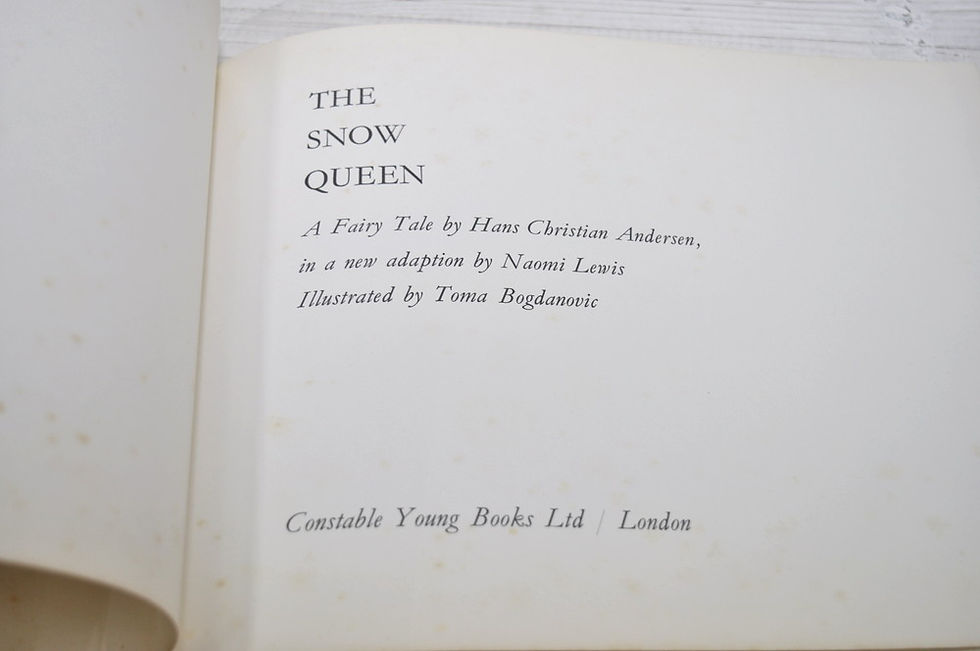 サムネイル： トーマ・ボグダノヴィッチ,アンデルセン,雪の女王,The Snow Queen,Toma Bogdanovia,古書,古本,千葉,佐倉,京成佐倉,アベイユブックス