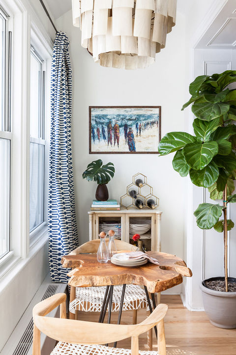 Small work area with natural lighting