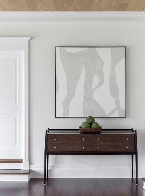Family Room in Rumson New Jersey in the Sycamore Lane Project designed by Salt Design Company