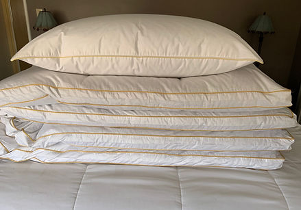 White down pillows for refreshing night's sleep