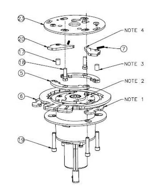 WARN 73860 ProVantage Power Pivo Lower Assembly schematic