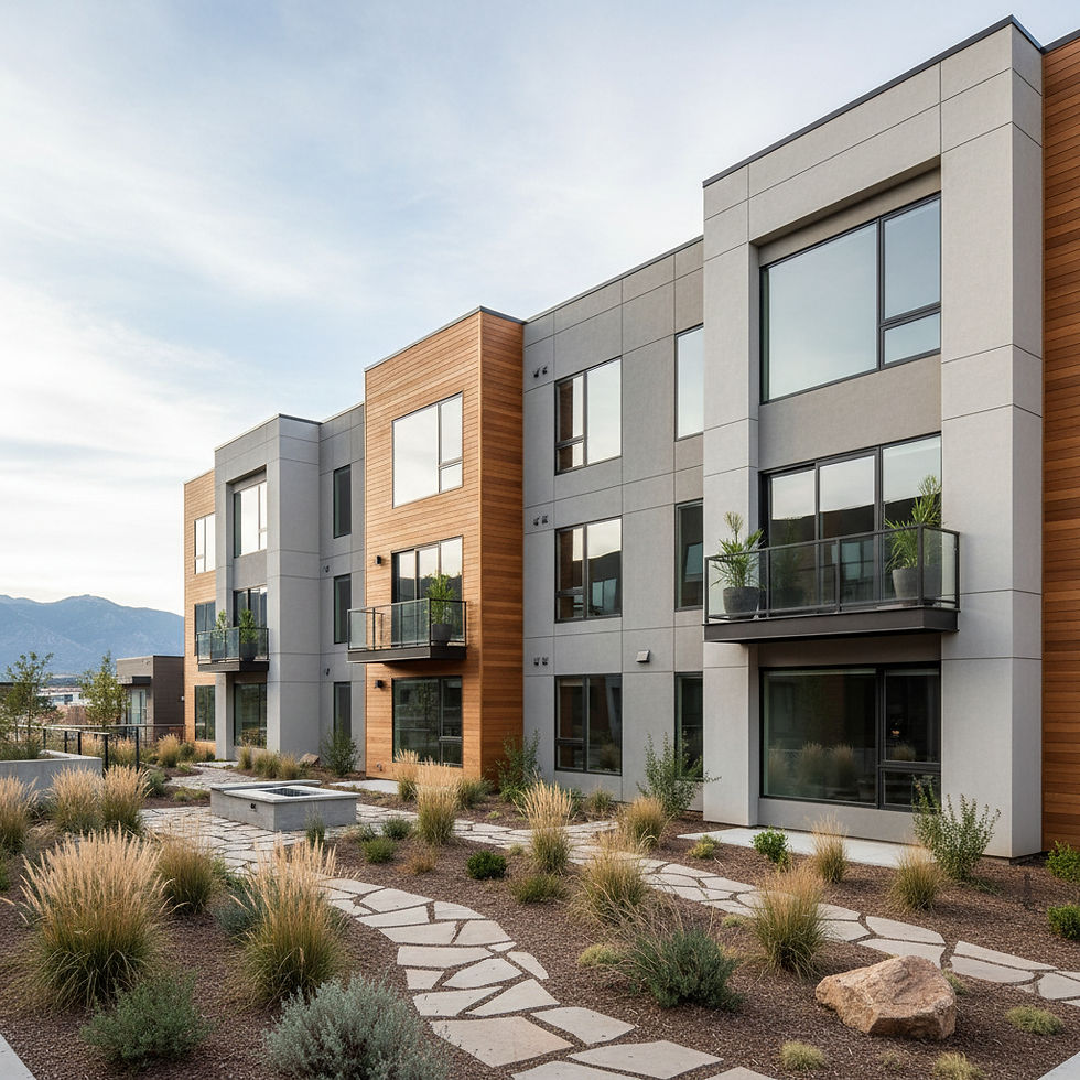Modern apartment complex