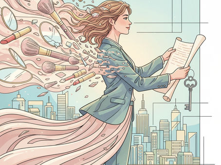 A woman changing careers