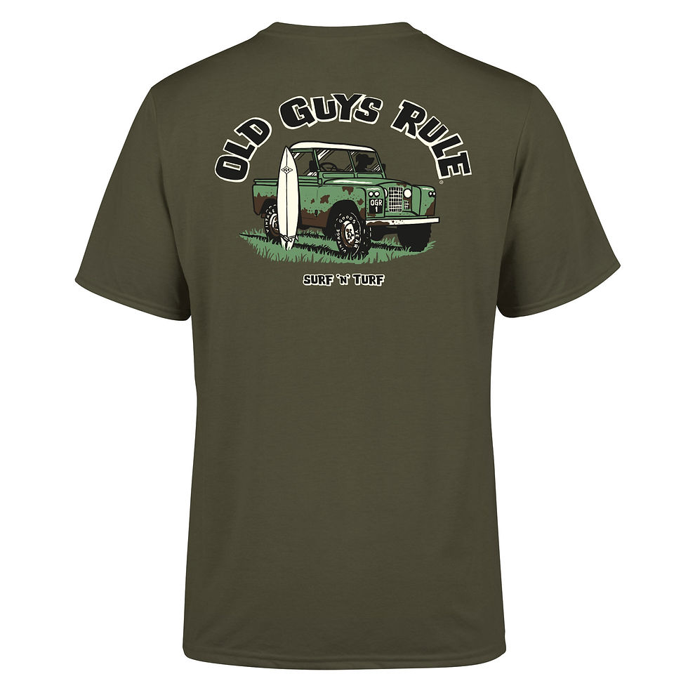 Thumbnail: 'SURF 'N' TURF' T-SHIRT - MILITARY GREEN