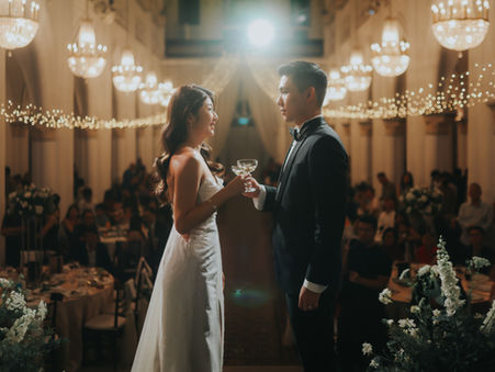 Gavin & Huiyi's actual day wedding photoshoot at Chijmes, photographed by Bridelope Productions