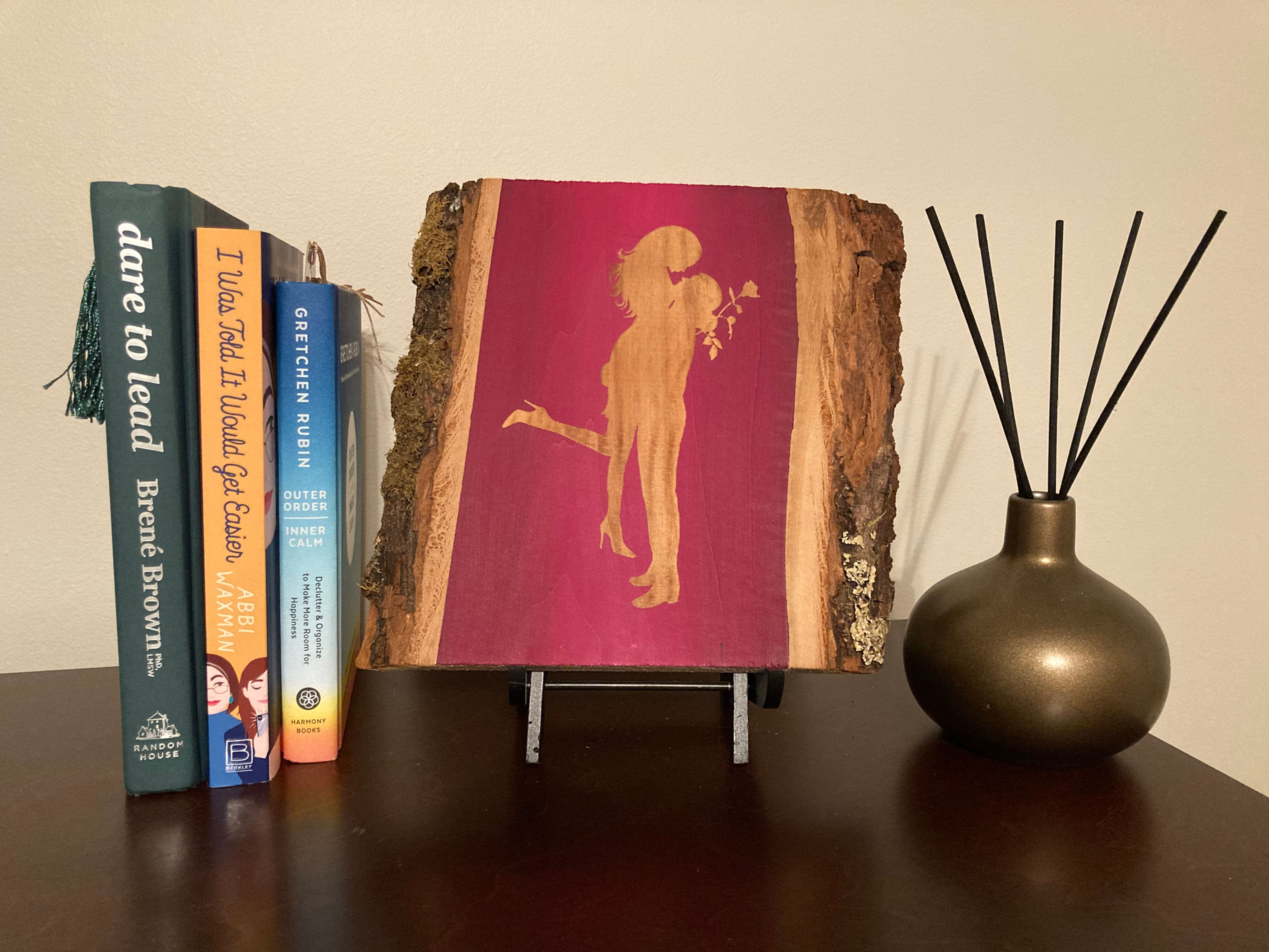 Live Edge Couple Engraving