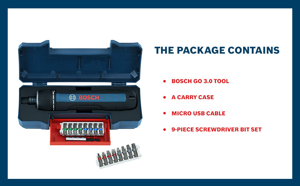 Thumbnail: BOSCH GO 3.0 Professional Screwdriver Kit