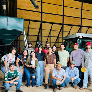 The team on the coffee farm in Brazil