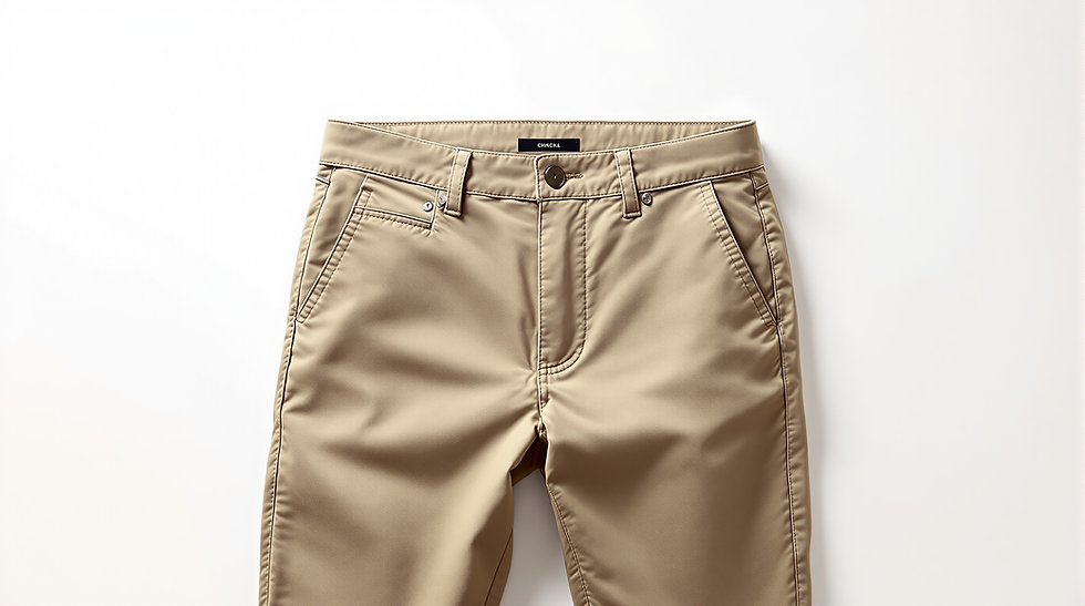 Calça Chino Slim – Fundo Branco (Frente 2)