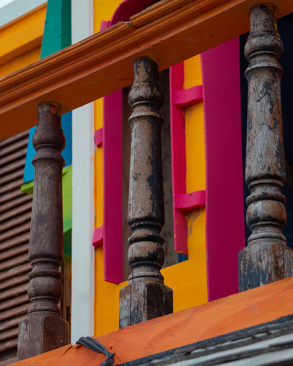 Details in het Woodstock decor.