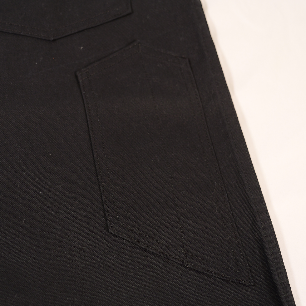 Thumbnail: Burro Brand Workwear Pants – Canvas Utility Series-Black