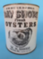 Thumbnail: Gallon Bay Shore Oyster Can W H Harris Seafood Chester Maryland