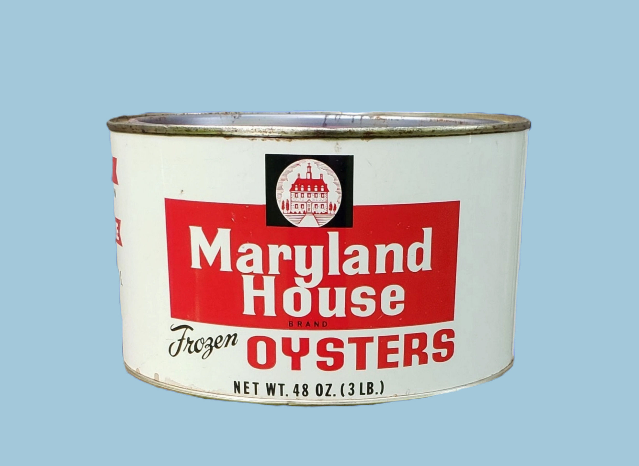 Maryland House Frozen Half Gallon Oyster Can