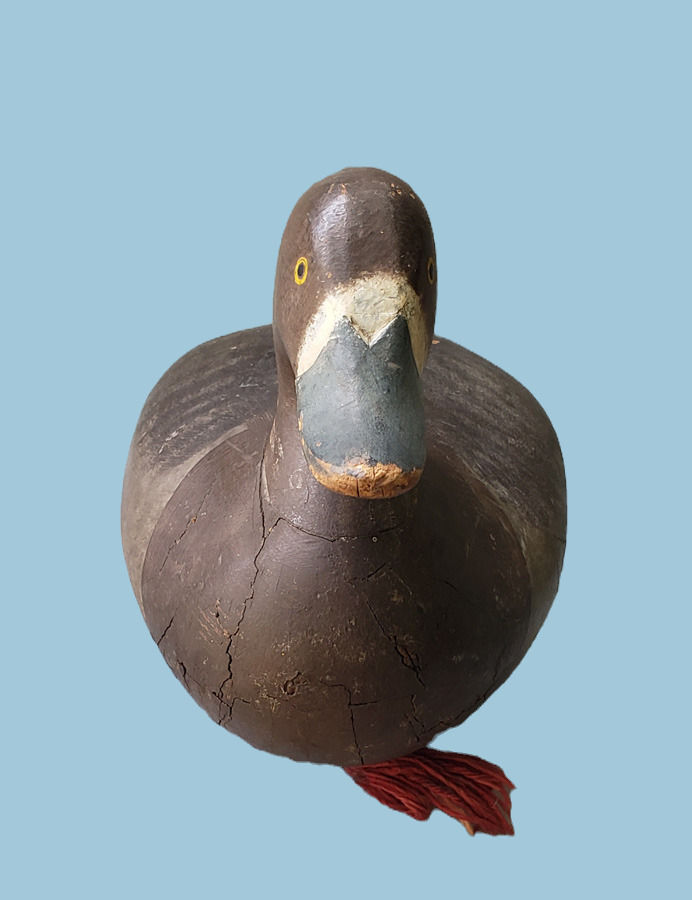 Thumbnail: Hen Bluebill Duck Decoy by R. Madison Mitchell