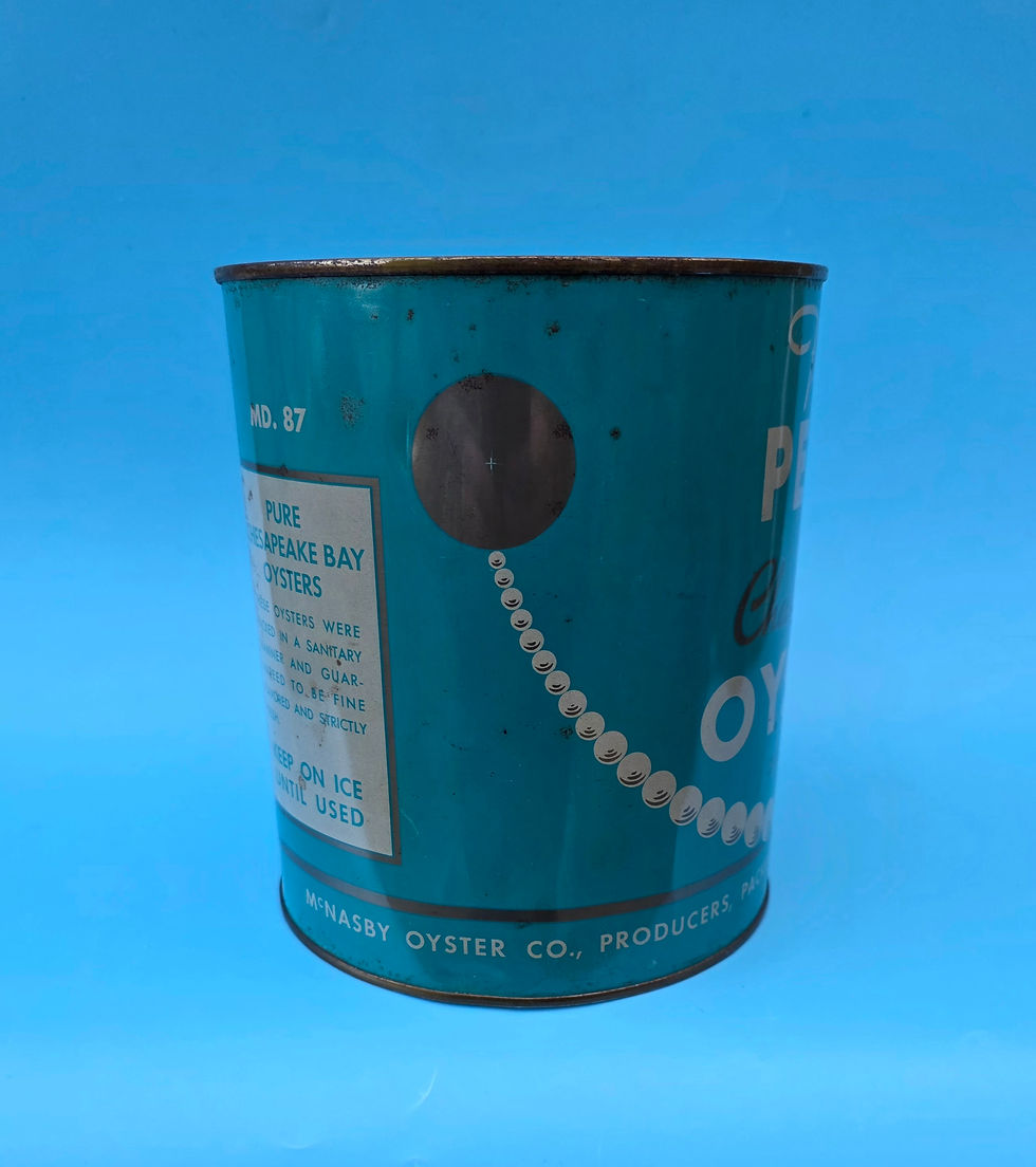 Thumbnail: Pearl oyster tin from Annapolis Maryland