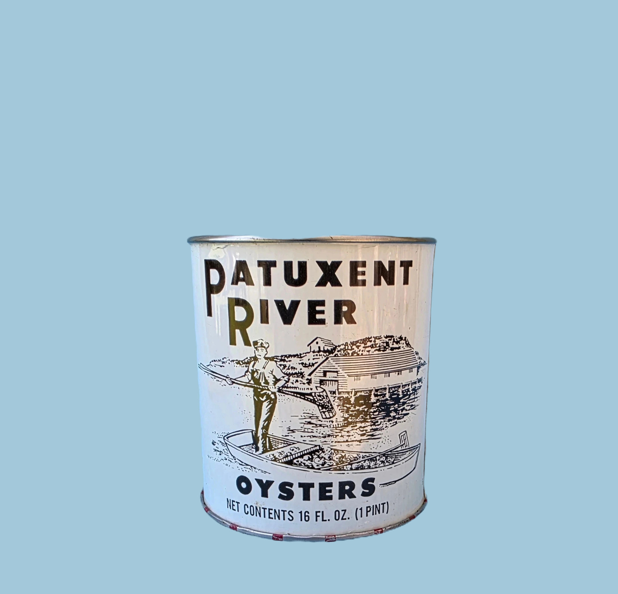 Patuxent River pint oyster tin can from Oraville MD