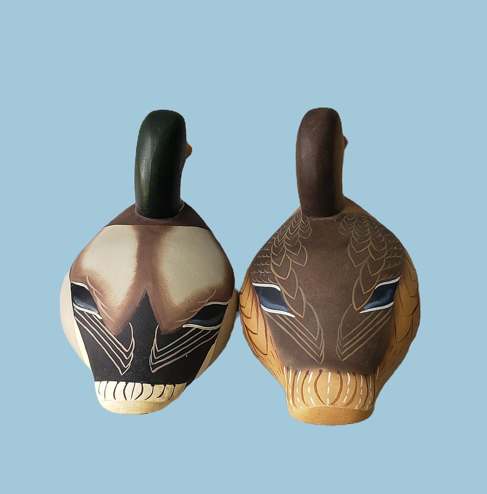 Thumbnail: Mallard Duck Decoy Pair by John Meredith