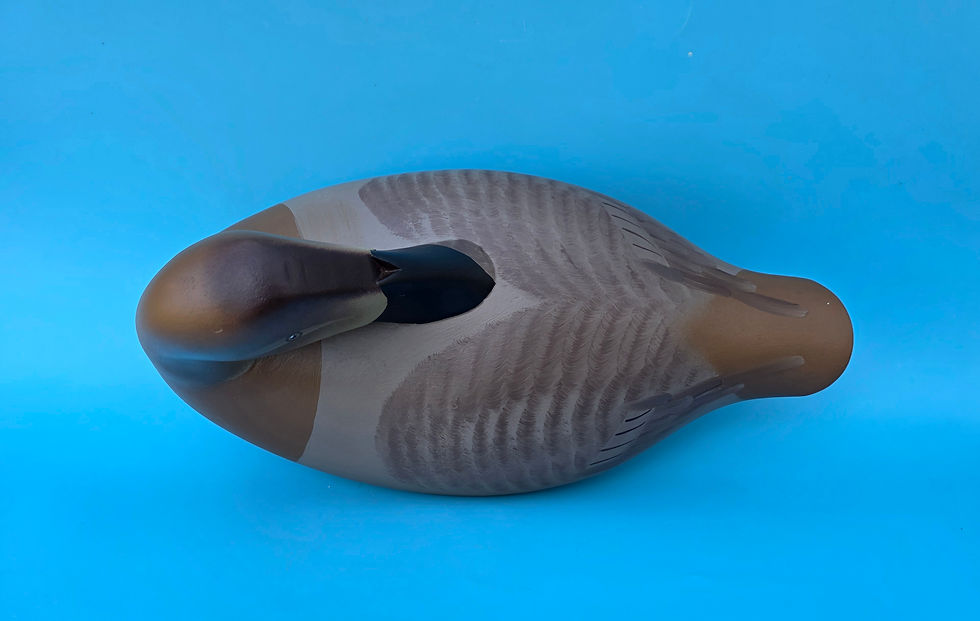 Thumbnail: Canvasbac Duck Decoy Pair by Charlie Bryan Middle River MD