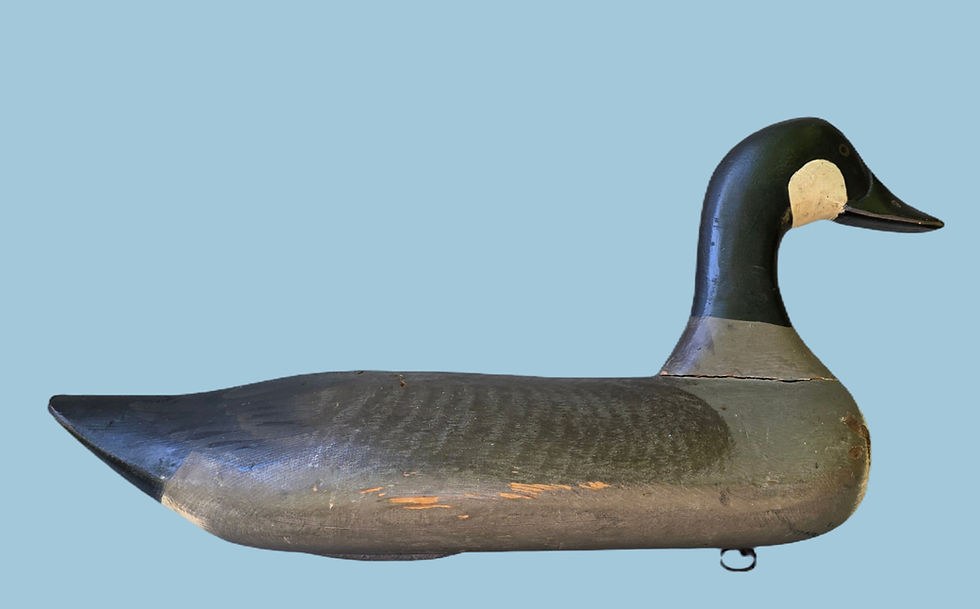 Vintage Paul Gibson wooden goose decoy at Wye River Antiques