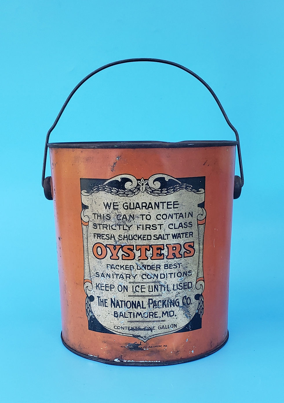 Thumbnail: Banner Brand Gallon Bail Handle Oyster Can