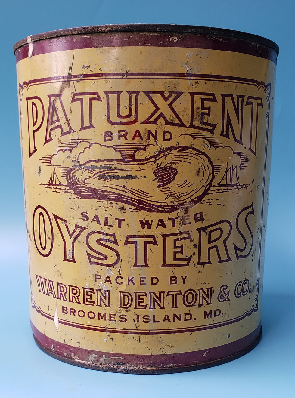 Thumbnail: Warren Denton Salt Water Oyster Can Broomes Island MD