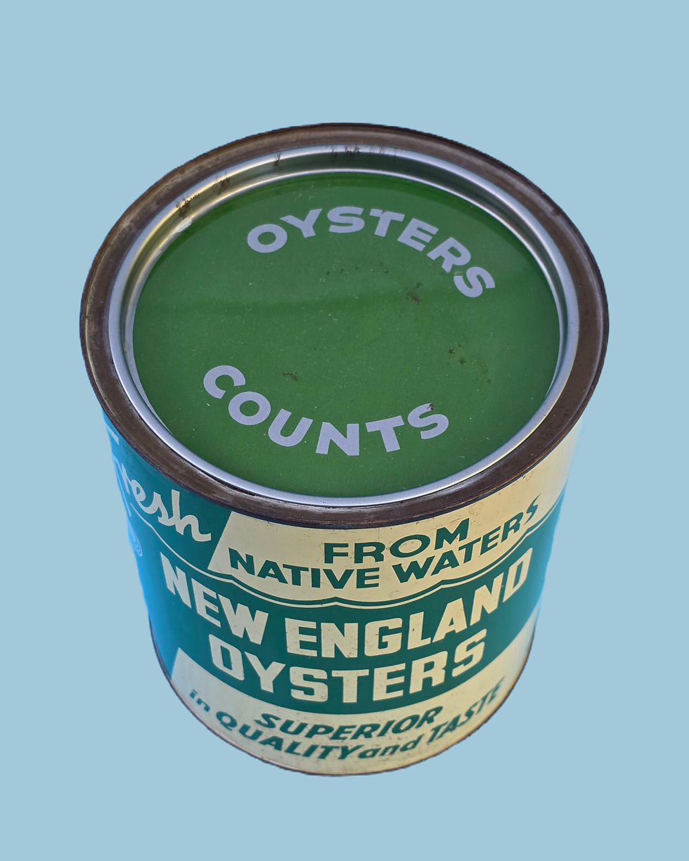 Thumbnail: Oyster Can Gallon Tin from Warren Oyster Co. New England Rhode I