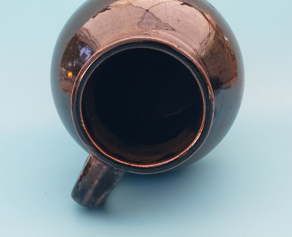 Thumbnail: E. A. Gowen Stoneware Oyster Jar Crock