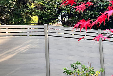 NeoLine composite fencing installed in North Vancouvered. 