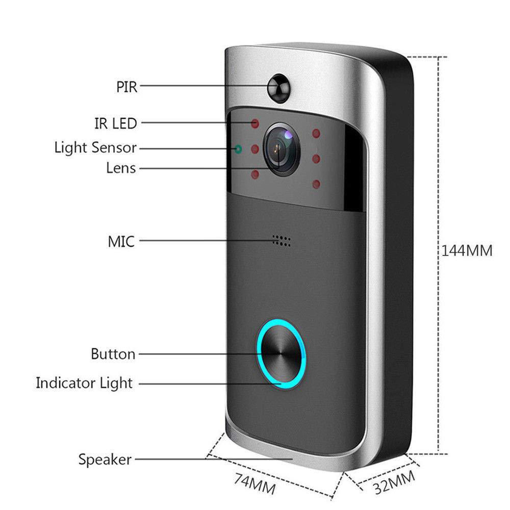 WiFi Smart Video Doorbell with Two-Way