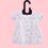 Thumbnail: White Printed Halfsleeve Floral Frock