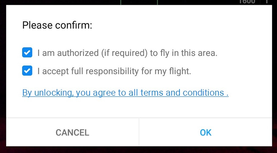 DJI Unlock