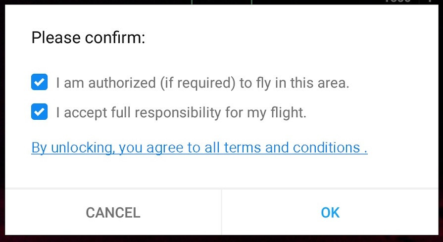 DJI Unlock