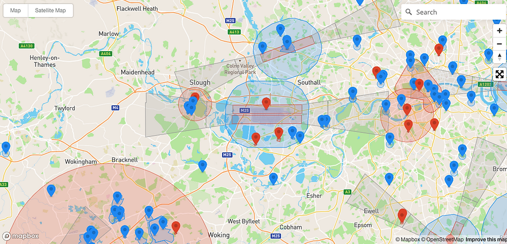 DJI Geo Zone Map