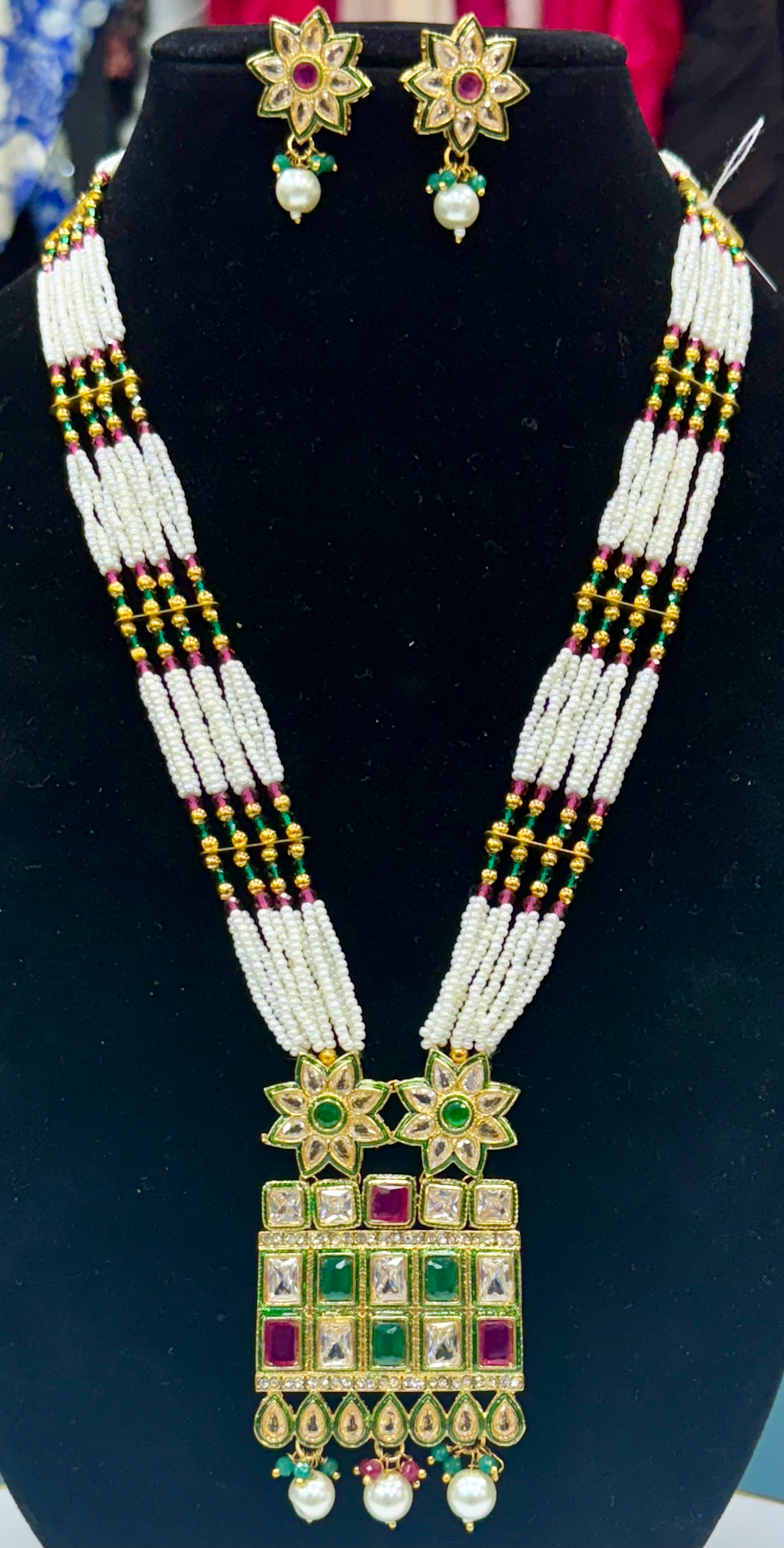 PEARL LONG NECKLACE SET