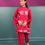 Thumbnail: RED TUNIC AND PANT SET