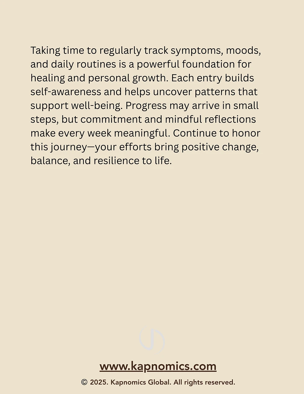 Thumbnail: Holistic Self-Care & Symptom Tracker message