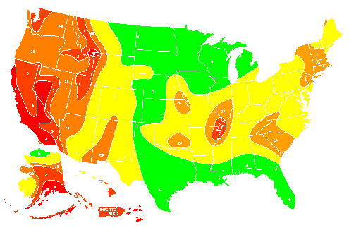 Ibc Seismic Zone Map Norctridipanel Eathquake Info