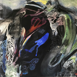 A DERIVA | 2020 | Pintura | Oleo e nanqu