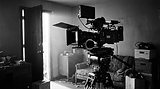 Professional film camera on a set