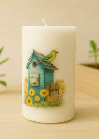 Scented candle gift set with unique botanical designs by Panda Products