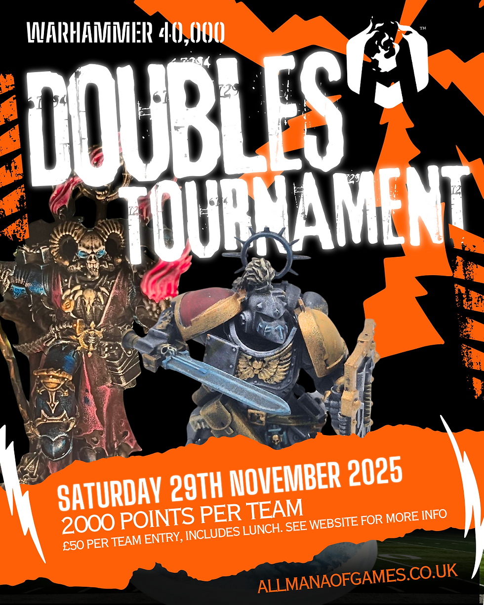 Warhammer 40,000 2000pt Doubles Tournament Nov 2025