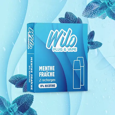 wilo vape Wilo MAX Blueberry Fusion 1% Nicotine Puff 12 mL Refillable