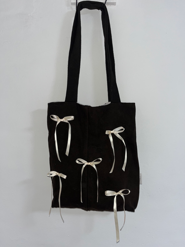 Denim bow tote | Love Lou