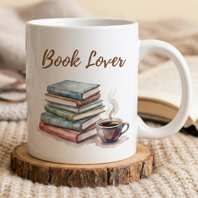 Miniaturbild: Book Lover mugs, 4 designs to choose from! A lovely gift for a book lover!